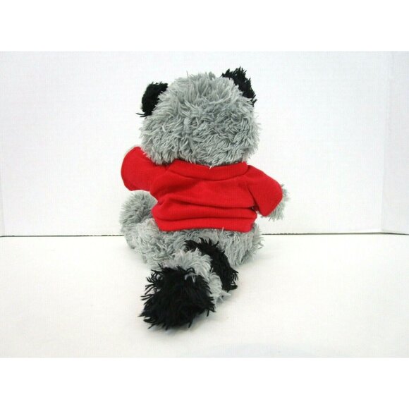 It's All Greek To Me NC State 8" Plush Gray Black Racoon Cute Cuddly Stuffed - Picture 3 of 7